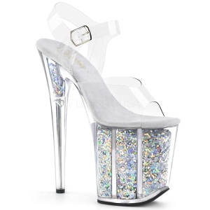 Hopea 20 cm FLAMINGO-808GF glitter platform korkokengt naisten