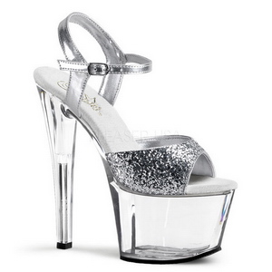 Hopea Glitter 18 cm SKY-310 Platform Korkeakorkoiset Kengt