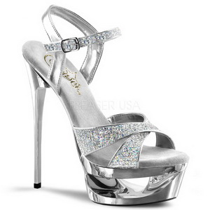Hopea Kimalle 16,5 cm Pleaser ECLIPSE-619G Piikki Korkokengt Platform