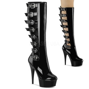 Keinonahka 15 cm DELIGHT-2047 pleaser korkosaappaat platform