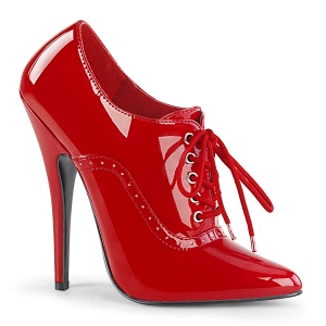 Kiiltonahka 15 cm DOMINA-460 nauha avokkaat kengt oxford punaiset