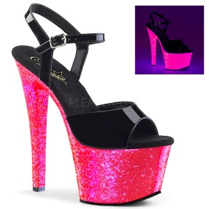 Kiiltonahka 18 cm SKY-309UVLG Sandaalit Neon Platform