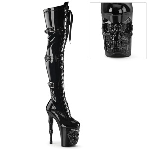 Kiiltonahka 20 cm RAPTURE-3028 kallo platform overknee saappaat korkokengt