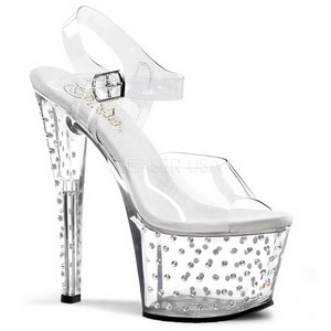 Lpinkyv 18 cm Pleaser STARDUST-708 Korkosandaalit Platform