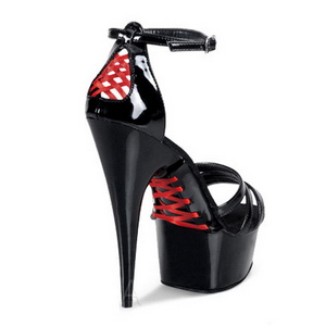 Musta 15 cm Pleaser DELIGHT-662 Platform Korkokengt