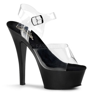 Musta 15 cm Pleaser KISS-208 Platform Korkokengiss