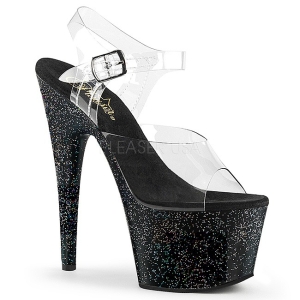 Musta 18 cm ADORE-708MG glitter platform korkokengt naisten