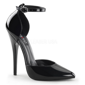 Musta Kiiltonahka 15 cm DOMINA-402 Naisten kengt avokkaat
