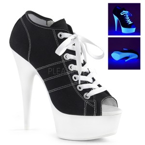 Musta Neon 15 cm DELIGHT-600SK-01 kangas tennarit korkokengt