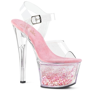 Pinkit 18 cm SKY-308WHG glitter platform korkokengt naisten