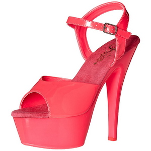 Pinkit Neon 15 cm Pleaser KISS-209UV Platform Sandaletit