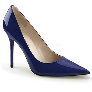 Sininen Lak 10 cm CLASSIQUE-20 suuret koot stilettos kengt
