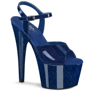 Siniset 18 cm ADORE-709GP kimallus platform sandaalit naisten