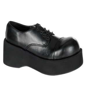 Vegan 8 cm DANK-101 vaihtoehtoinen kengät paksupohjaiset musta