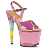 Pinkit 18 cm UNICORN-711T Akryyli platform korkokeng�t naisten