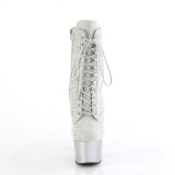 ADORE-1020RM 18 cm pleaser korkonilkkurit strassi hopea