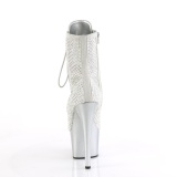 ADORE-1020RM 18 cm pleaser korkonilkkurit strassi hopea