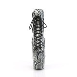 ADORE - 18 cm pleaser korkonilkkurit krme kuvio mustat