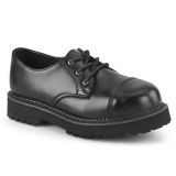 Aitoa nahkaa RIOT-03 demonia punk kengt - unisex ters kengt