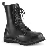 Aitoa nahkaa RIOT-10 demonia ters nilkkurit - unisex maiharit