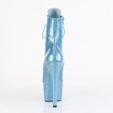 Baby Siniset glitterit 18 cm naisten korolliset korkokenk nilkkurit platform