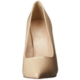 Beige Lakatut 13 cm AMUSE-20 tervkrkiset ja piikkikorkoiset avokkaat
