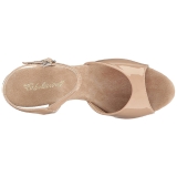 Beige Lakatut 8 cm BELLE-309 Naisten Sandaletit Korkea