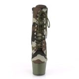 Camoflash kangas 18 cm ADORE-1020CAMO pleaser korkonilkkurit joissa platform