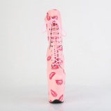 FLAMINGO-1020KISSES 20 cm pleaser naisten korkonilkkurit vaaleanpunaiset