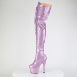 Glitter 18 cm ADORE-3020GP purppura nauhalliset ylipolvensaappaat korkokengt