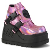 Glitter Vegan 12 cm STOMP-15 lolita nilkkurit wedges platform kiila