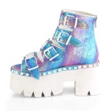 Glitter Vegan 9 cm ASHES-70 lolita platform korkoiset nilkkurit naiset