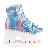 Glitter Vegan 9 cm ASHES-70 lolita platform korkoiset nilkkurit naiset