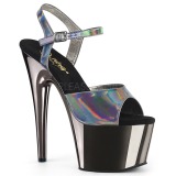 Harmaa 18 cm ADORE-709HGCH Hologrammi platform korkokengt naisten