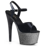 Harmaa 18 cm ADORE-709OMBRE glitter platform sandaalit naisten