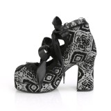 Harmaa 9,5 cm DemoniaCult GOTHIKA-53 gootti platform kengt