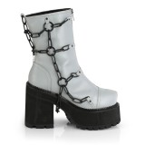 Harmaa Vegan 12 cm ASSAULT-66 lolita platform korkoiset nilkkurit naiset