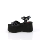 Hologrammi 6,5 cm DemoniaCult FUNN-10 emo lolita platform kiilakorkosandaalit