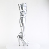 Hopea 15 cm DELIGHT-3000HWR Hologrammi platform overknee saappaat