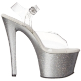 Hopea 18 cm Pleaser SKY-308MG glitter platform korkokengt naisten