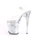 Hopea 20 cm FLAMINGO-808GF glitter platform korkokengt naisten