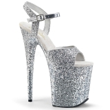 Hopea 20 cm FLAMINGO-810LG glitter platform korkokengt naisten