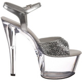 Hopea Glitter 18 cm SKY-310 Platform Korkeakorkoiset Kengt