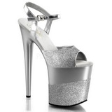 Hopea Kimalle 20 cm Pleaser FLAMINGO-809-2G Korkokengt Platform