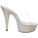 Hopea Strassikoristeet 15,5 cm BEJEWELED-601DM Tohveli Platform Kengt