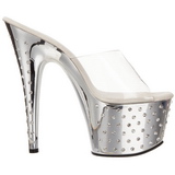 Hopea Strassikoristeet Platform 18 cm STARDUST-701 Korkeakorkoiset Muulit Kengt