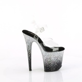 Hopeanvriset 20 cm FLAMINGO glitter platform sandaalit naisten