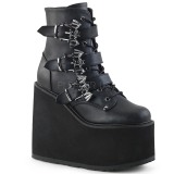 Keinonahka 14 cm SWING-103 gootti nilkkurit kiila platform