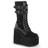 Keinonahka 14 cm SWING-221 lolita saappaat gootti platform paksut pohjat