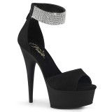 Keinonahka 15 cm DELIGHT-625 pleaser korkosandaalit platform